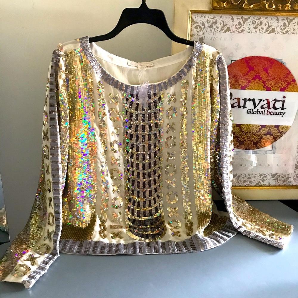 🌼Gorgeous Boston Proper sequins Blouse 🌼